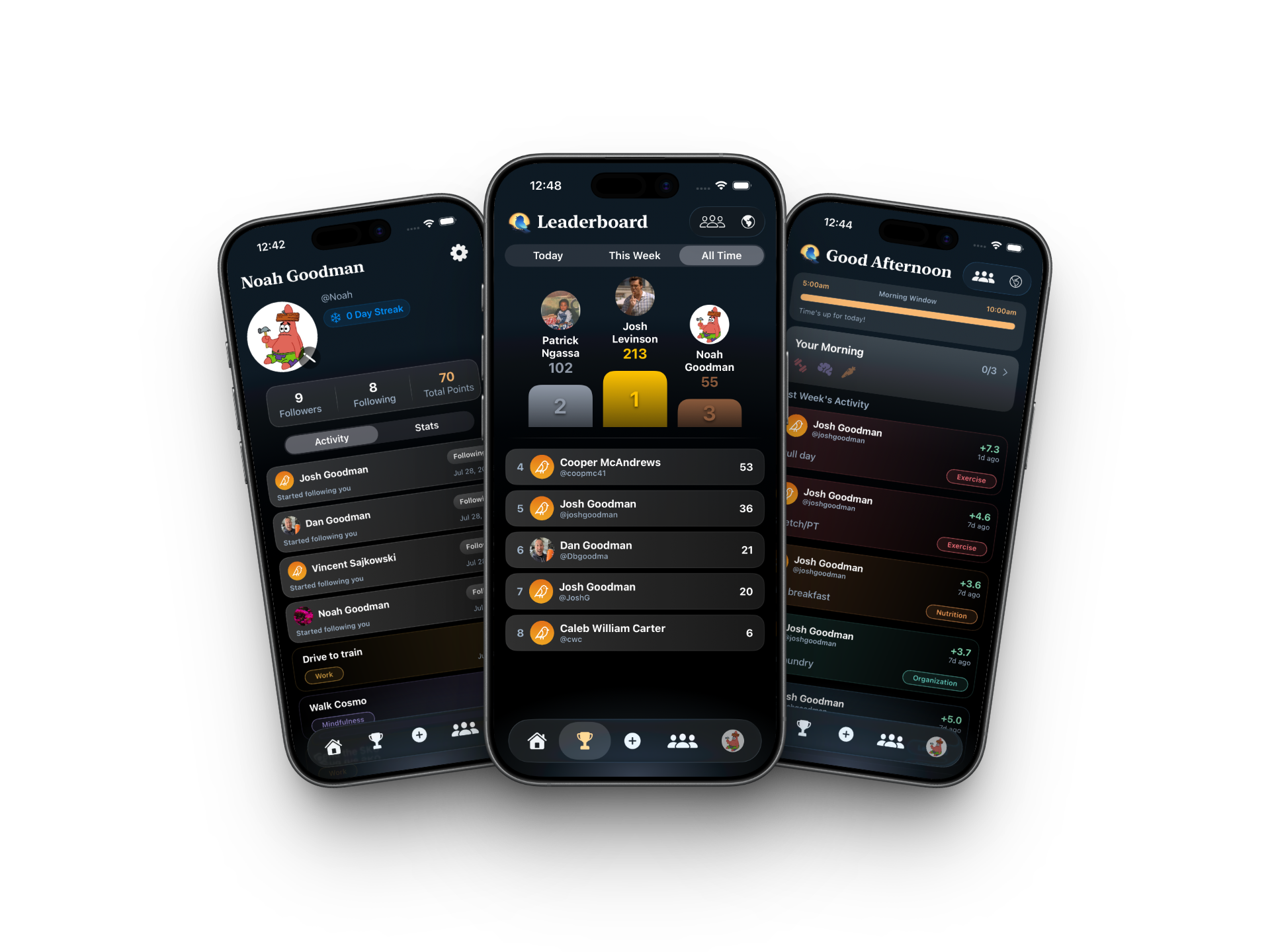 Screenshot of EarlyBird app